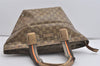Authentic GUCCI GG Crystal Hand Tote Bag GG PVC Leather 131228 Gold 5465I