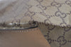 Authentic GUCCI GG Crystal Hand Tote Bag GG PVC Leather 131228 Gold 5465I