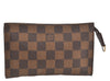 Authentic Louis Vuitton Damier Marais Bucket Pouch Purse Clutch LV 5466D