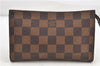 Authentic Louis Vuitton Damier Marais Bucket Pouch Purse Clutch LV 5466D