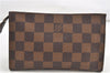 Authentic Louis Vuitton Damier Marais Bucket Pouch Purse Clutch LV 5466D
