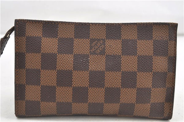 Authentic Louis Vuitton Damier Marais Bucket Pouch Purse Clutch LV 5466D