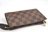 Authentic Louis Vuitton Damier Marais Bucket Pouch Purse Clutch LV 5466D