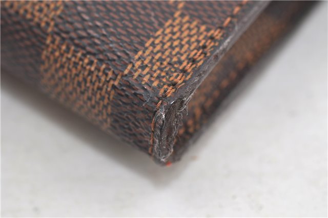 Authentic Louis Vuitton Damier Marais Bucket Pouch Purse Clutch LV 5466D