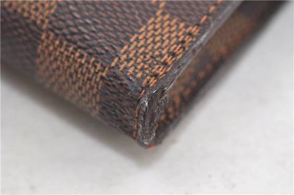 Authentic Louis Vuitton Damier Marais Bucket Pouch Purse Clutch LV 5466D