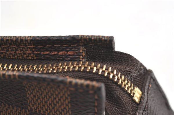 Authentic Louis Vuitton Damier Marais Bucket Pouch Purse Clutch LV 5466D