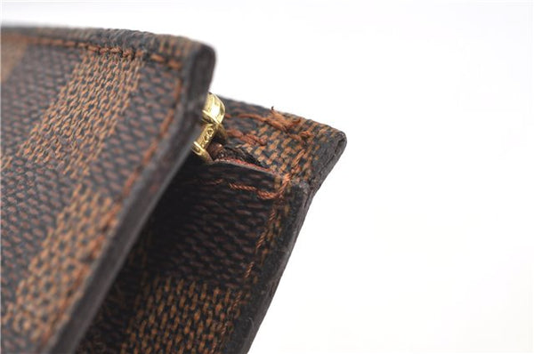 Authentic Louis Vuitton Damier Marais Bucket Pouch Purse Clutch LV 5466D