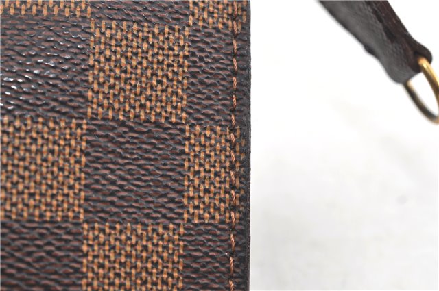 Authentic Louis Vuitton Damier Marais Bucket Pouch Purse Clutch LV 5466D