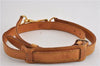 Authentic Louis Vuitton Leather Shoulder Strap Beige 39.8-46.5" LV 5466F