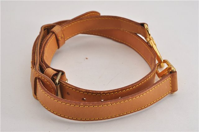 Authentic Louis Vuitton Leather Shoulder Strap Beige 39.8-46.5