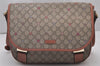 Authentic GUCCI GG Supreme Stars Shoulder Bag PVC Leather 201732 Brown 5466I