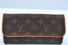 Authentic Louis Vuitton Monogram Pochette Twin PM Shoulder Bag M51854 LV 5467D