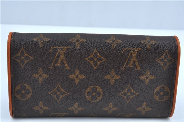 Authentic Louis Vuitton Monogram Pochette Twin PM Shoulder Bag M51854 LV 5467D