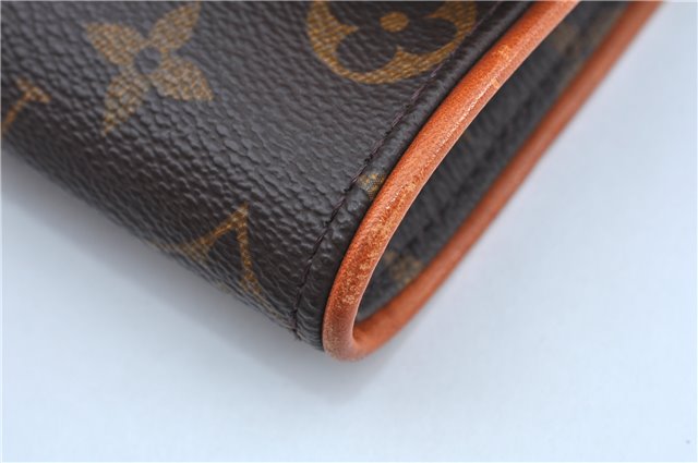 Authentic Louis Vuitton Monogram Pochette Twin PM Shoulder Bag M51854 LV 5467D