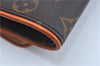 Authentic Louis Vuitton Monogram Pochette Twin PM Shoulder Bag M51854 LV 5467D