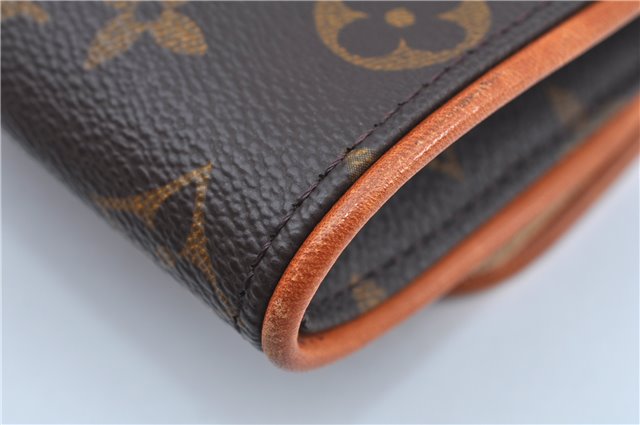 Authentic Louis Vuitton Monogram Pochette Twin PM Shoulder Bag M51854 LV 5467D