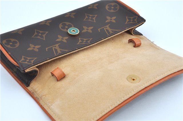 Authentic Louis Vuitton Monogram Pochette Twin PM Shoulder Bag M51854 LV 5467D