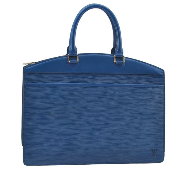Authentic Louis Vuitton Epi Riviera Hand Bag Blue M48185 LV 5467I