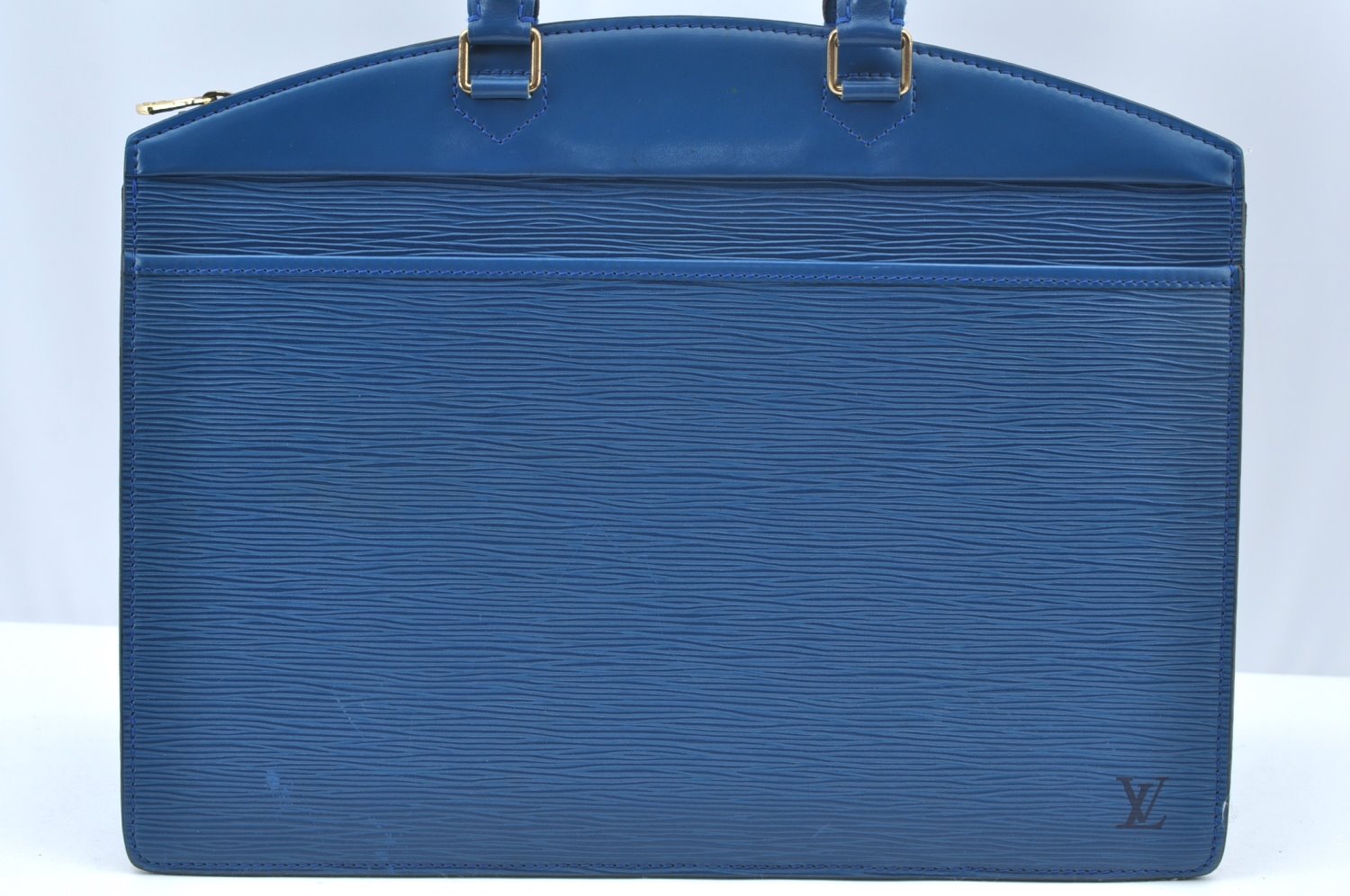 Authentic Louis Vuitton Epi Riviera Hand Bag Blue M48185 LV 5467I
