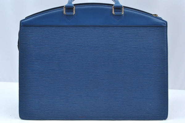 Authentic Louis Vuitton Epi Riviera Hand Bag Blue M48185 LV 5467I