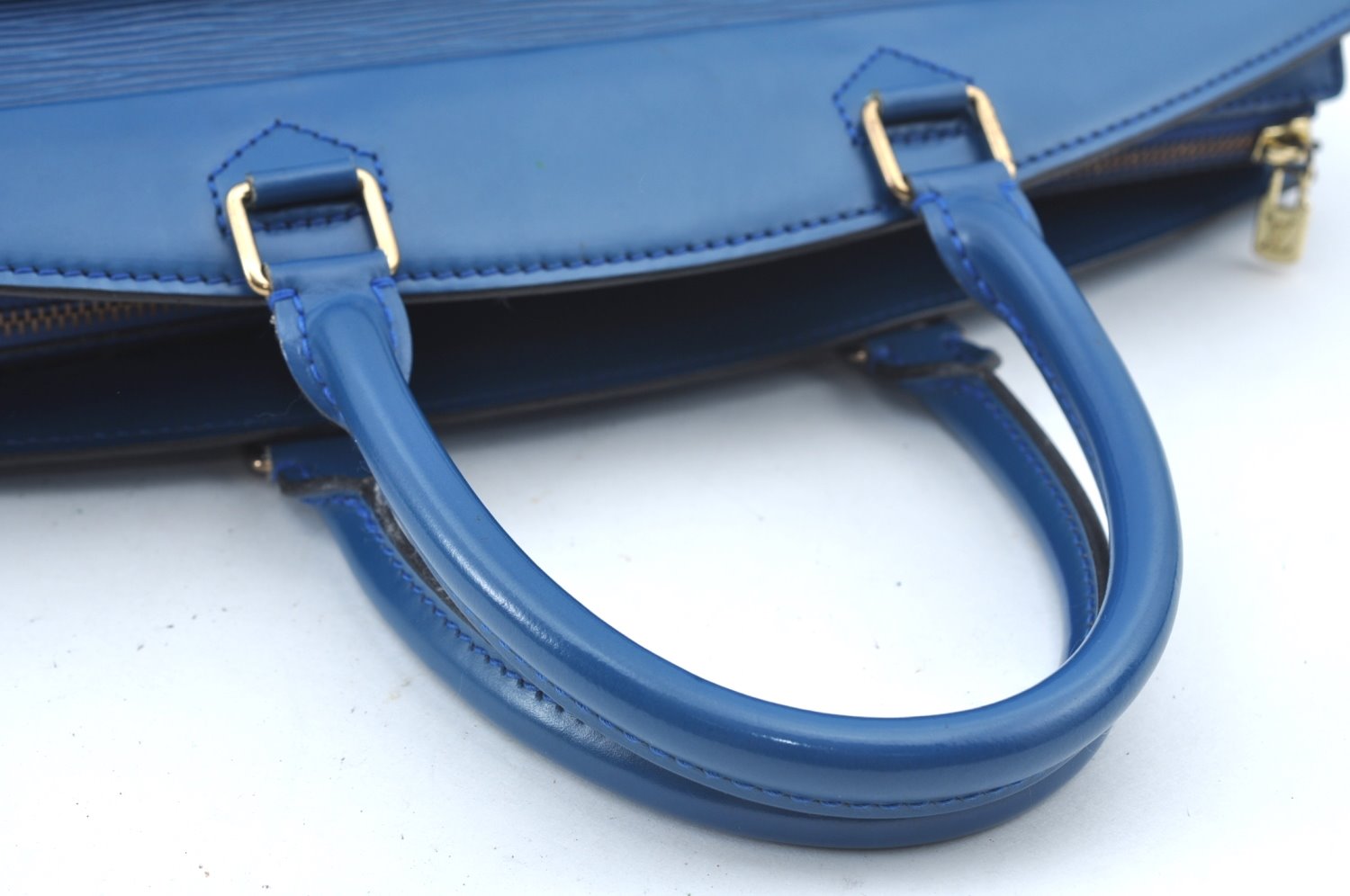 Authentic Louis Vuitton Epi Riviera Hand Bag Blue M48185 LV 5467I