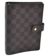 Authentic Louis Vuitton Damier Agenda MM Day Planner Cover R20701 LV 5468D