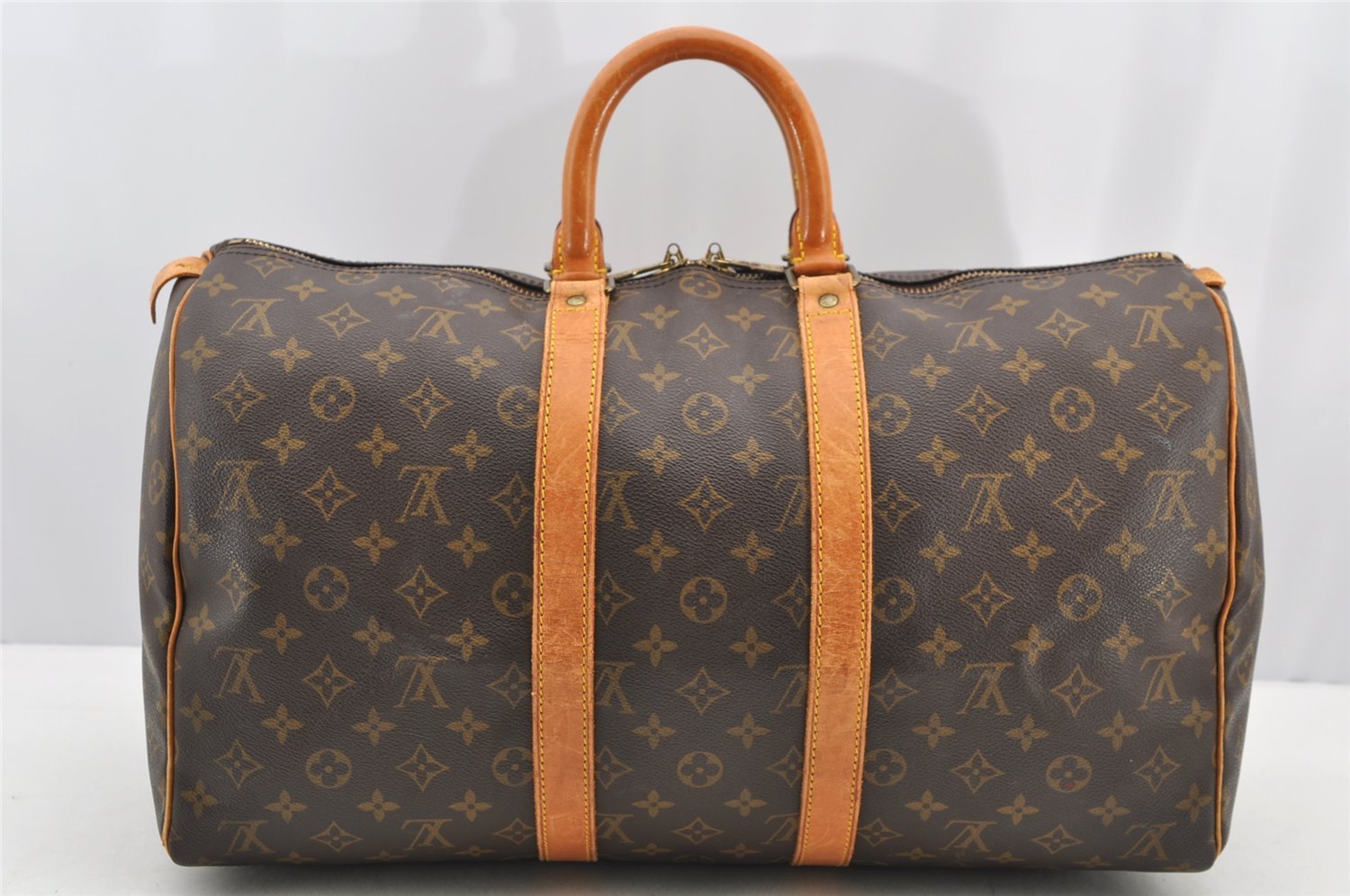 Authentic Louis Vuitton Monogram Keepall 45 Travel Boston Bag M41428 LV 5468I