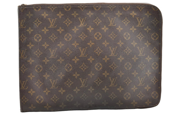 Authentic Louis Vuitton Monogram Poche Documents Document Case M53400 Junk 5469I