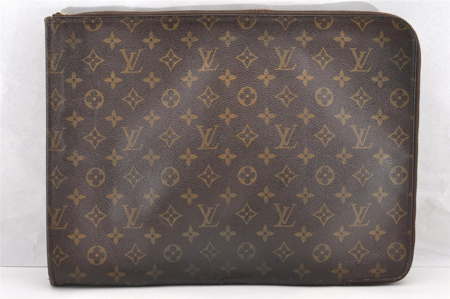 Authentic Louis Vuitton Monogram Poche Documents Document Case M53400 Junk 5469I