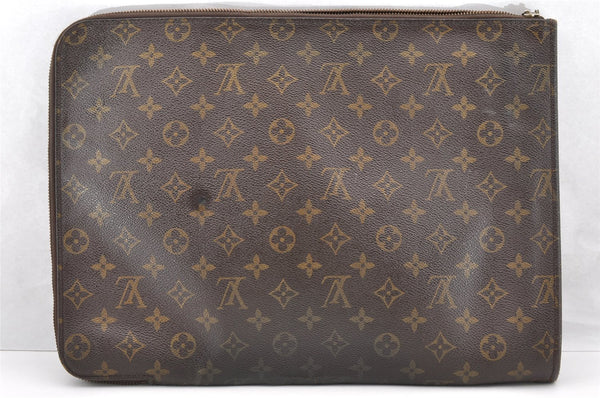 Authentic Louis Vuitton Monogram Poche Documents Document Case M53400 Junk 5469I