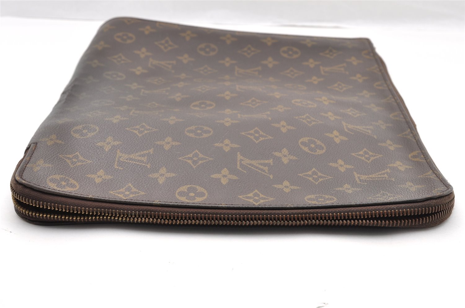 Authentic Louis Vuitton Monogram Poche Documents Document Case M53400 Junk 5469I