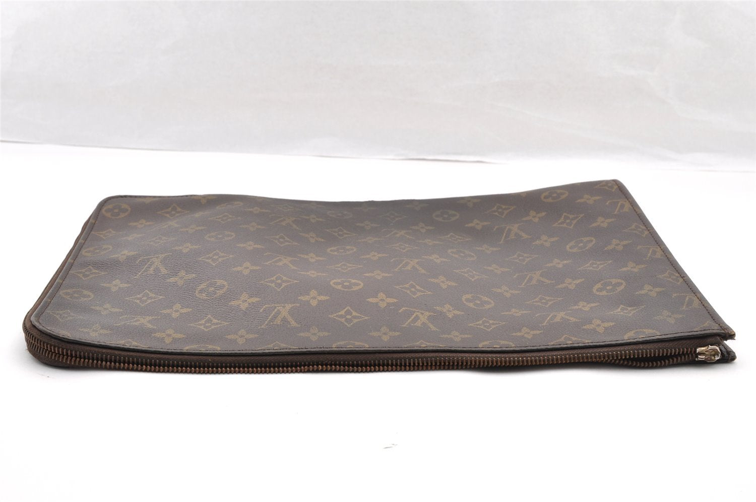 Authentic Louis Vuitton Monogram Poche Documents Document Case M53400 Junk 5469I