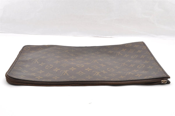 Authentic Louis Vuitton Monogram Poche Documents Document Case M53400 Junk 5469I