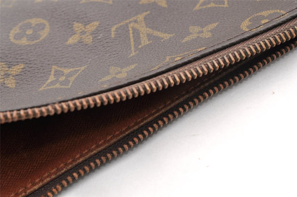 Authentic Louis Vuitton Monogram Poche Documents Document Case M53400 Junk 5469I