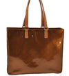 Authentic Louis Vuitton Vernis Columbus Shoulder Tote Bag Brown M91134 LV 5472F