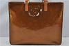 Authentic Louis Vuitton Vernis Columbus Shoulder Tote Bag Brown M91134 LV 5472F