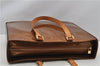 Authentic Louis Vuitton Vernis Columbus Shoulder Tote Bag Brown M91134 LV 5472F