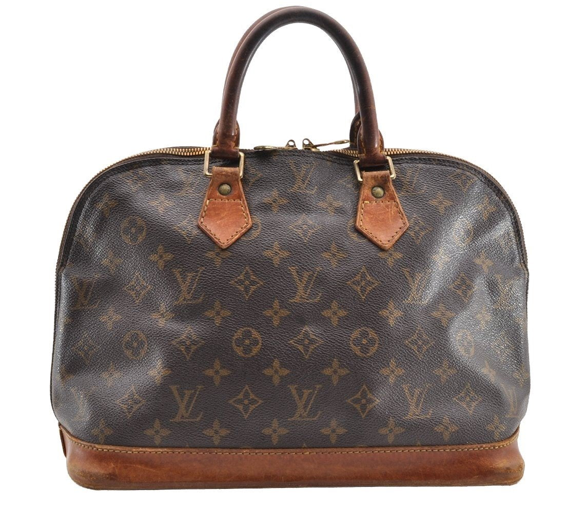 Authentic Louis Vuitton Monogram Alma Hand Bag Purse M51130 LV 5472I