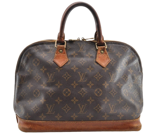 Authentic Louis Vuitton Monogram Alma Hand Bag Purse M51130 LV 5472I
