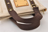 Authentic Louis Vuitton Antigua Cabas PM Hand Bag White Brown M40039 LV 5473F