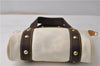 Authentic Louis Vuitton Antigua Cabas PM Hand Bag White Brown M40039 LV 5473F