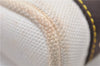 Authentic Louis Vuitton Antigua Cabas PM Hand Bag White Brown M40039 LV 5473F