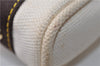 Authentic Louis Vuitton Antigua Cabas PM Hand Bag White Brown M40039 LV 5473F