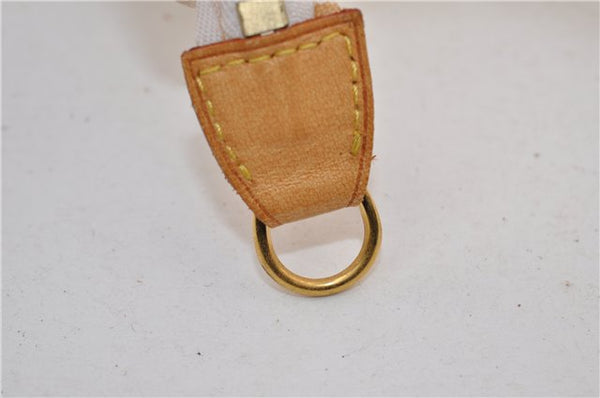 Authentic Louis Vuitton Antigua Cabas PM Hand Bag White Brown M40039 LV 5473F