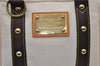 Authentic Louis Vuitton Antigua Cabas PM Hand Bag White Brown M40039 LV 5473F