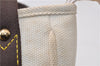 Authentic Louis Vuitton Antigua Cabas PM Hand Bag White Brown M40039 LV 5473F