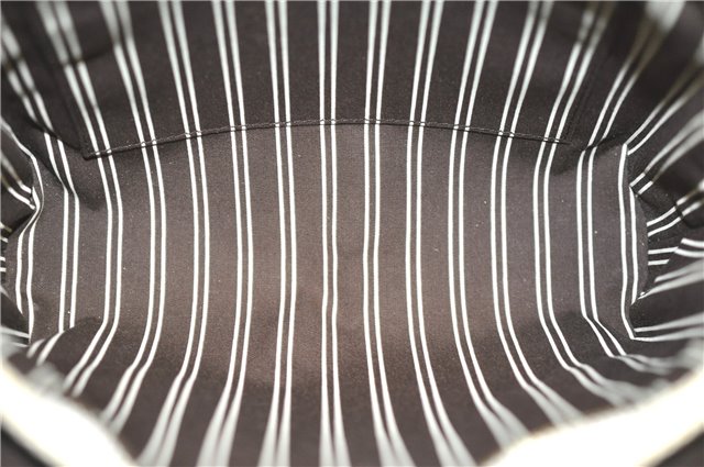 Authentic Louis Vuitton Antigua Cabas PM Hand Bag White Brown M40039 LV 5473F