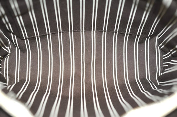 Authentic Louis Vuitton Antigua Cabas PM Hand Bag White Brown M40039 LV 5473F