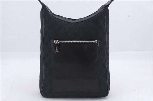 Authentic GUCCI Vintage Shoulder Hand Bag GG Canvas Leather 0190537 Black 5474D