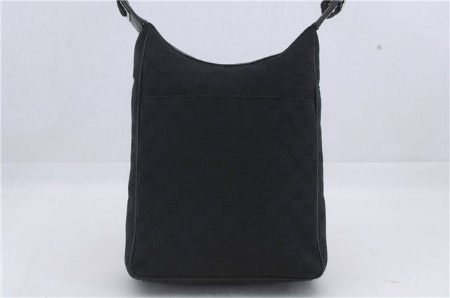 Authentic GUCCI Vintage Shoulder Hand Bag GG Canvas Leather 0190537 Black 5474D